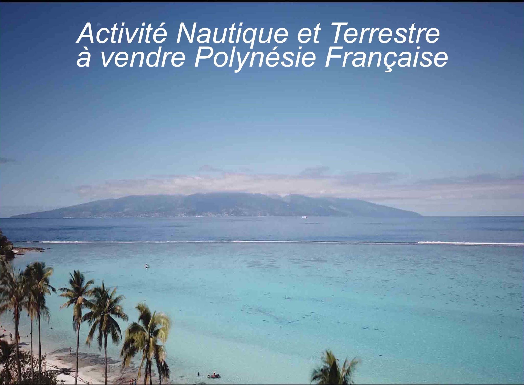 Activités Touristiques (nautique et terrestre) à vendre en Polynésie française (Moorea)