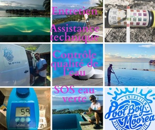 Moorea, Polynésie, à vendre société d’entretien piscine