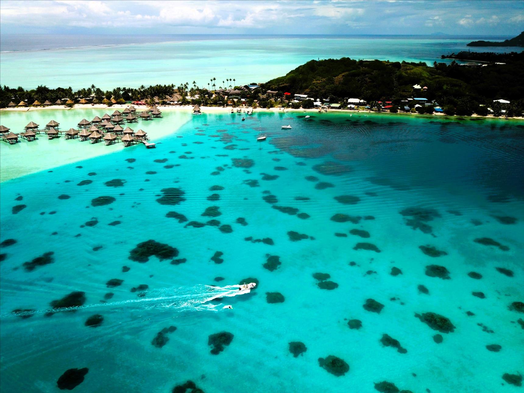 vue en drone d'un des spot de traction.