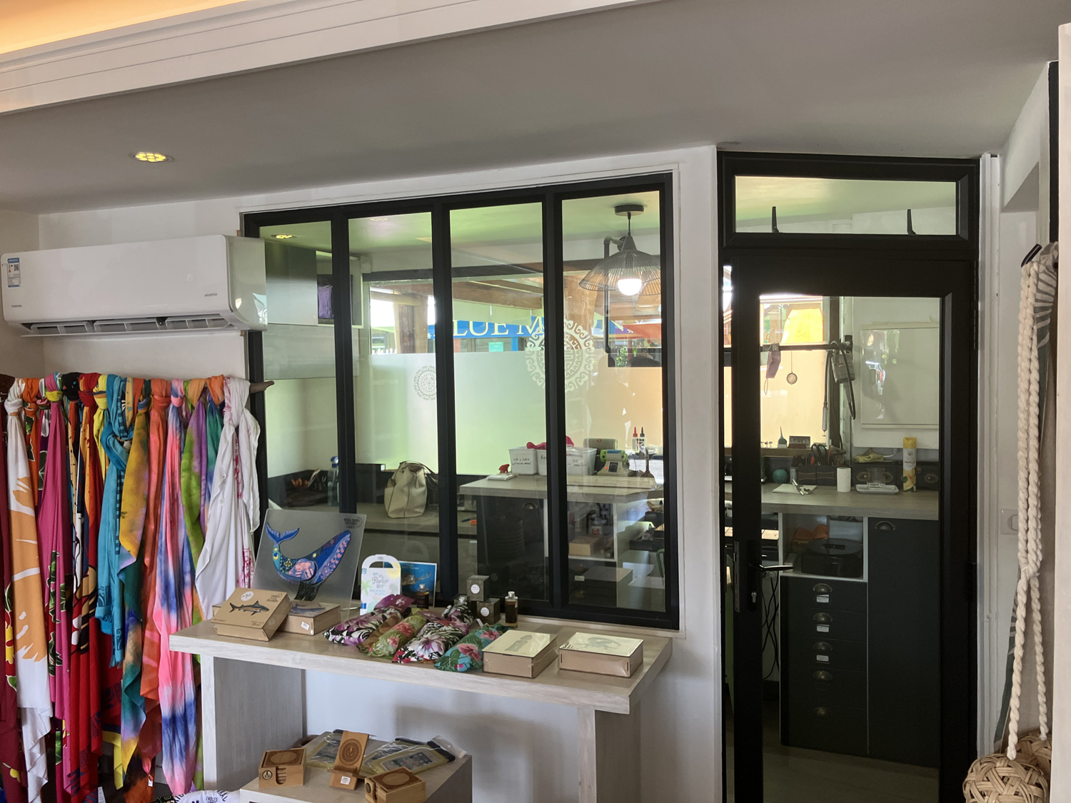 Intérieur de la boutique