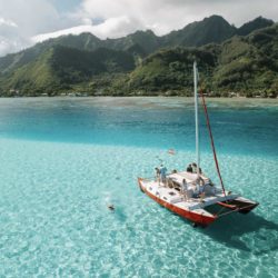 Entreprise à vendre en Polynésie Française : Voila Moorea excursions lagonaires en Catamaran